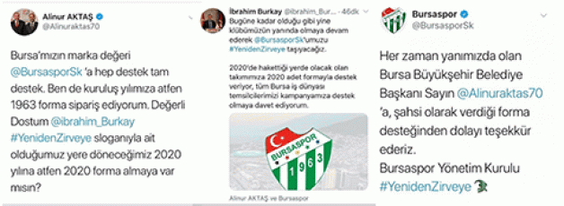 Aktaş ve Burkay’dan Bursaspor’a destek